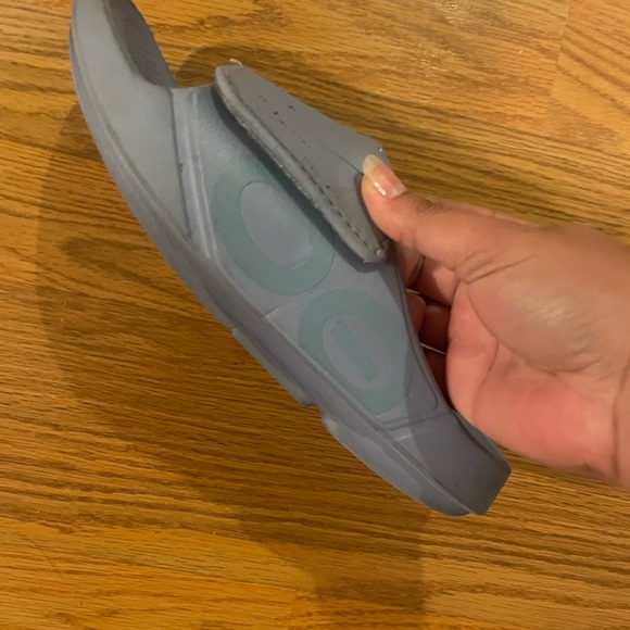 OOFOS Sky Blue Comfort Slides - Picture 10 of 10